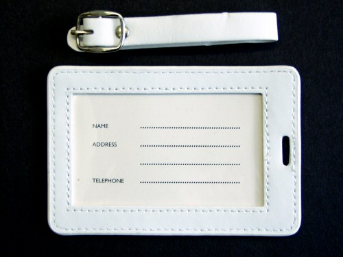 Luggage Tag Back