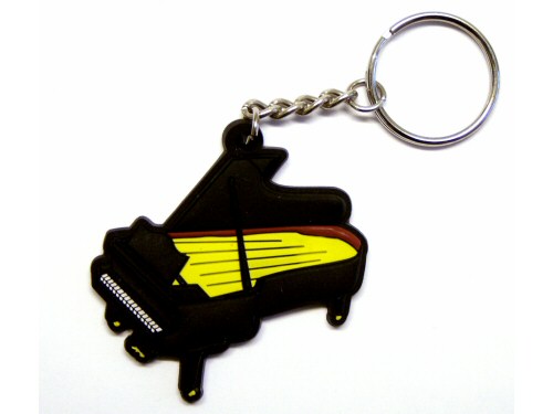 Grand Piano PVC Keyring