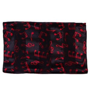 Black Scarf - Red Musical Design