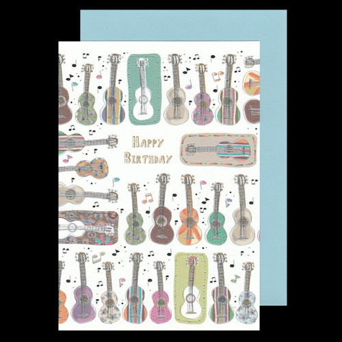Bontempi Design Guitar Birthday Card