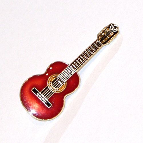 Classical Guitar Pin Badge