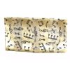 Cream Scarf - Navy Blue Music Design