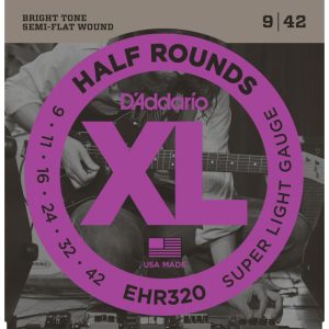 D'Addario EHR320 Half Rounds Super Light Gauge