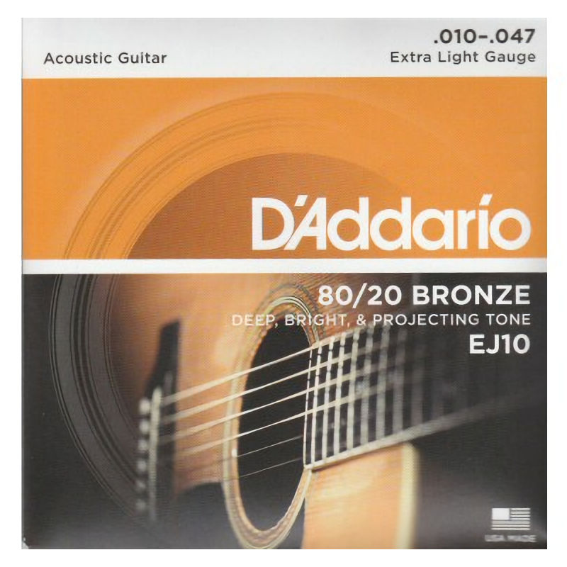 DAddario EJ10 80/20 Bronze Extra Light Set
