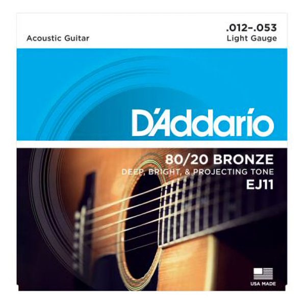 D'Addario EJ11 80/20 Bronze Light Set
