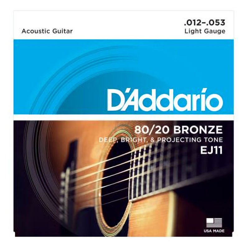 D'Addario EJ11 80/20 Bronze Light Set