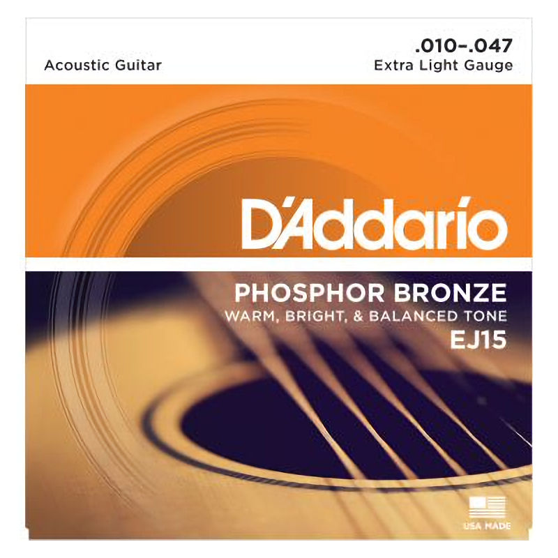D'Addario EJ15 Phosphor Bronze Extra Light Set