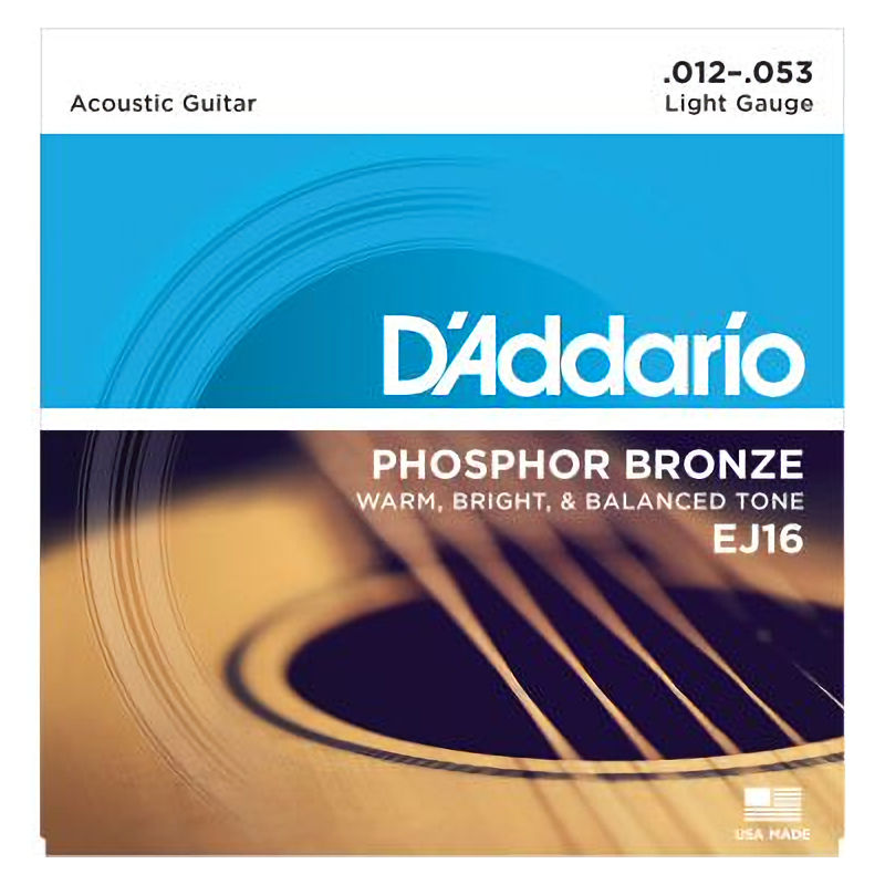 D'Addario EJ16 Phosphor Bronze Light Set
