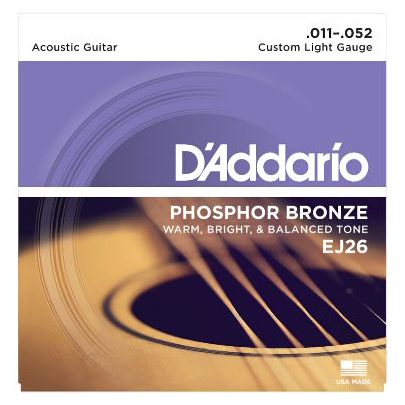 D'Addario EJ26 Phosphor Bronze Custom Light Set