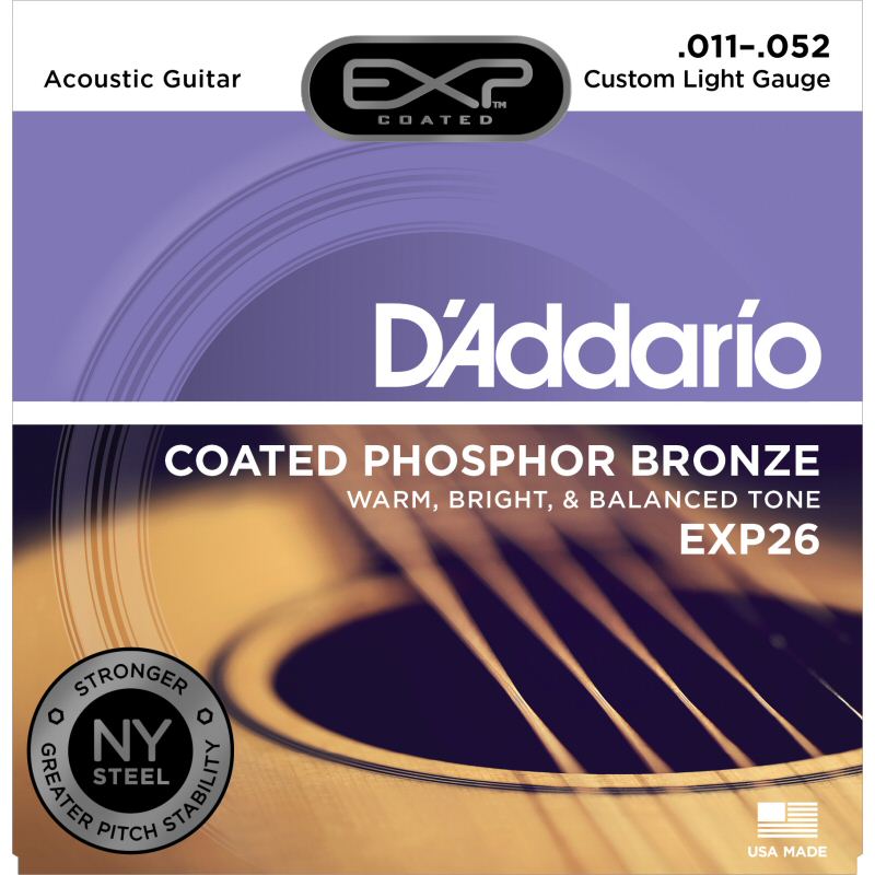 D'Addario EXP26 Custom Light Acoustic Guitar Strings