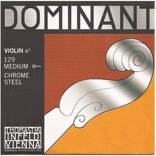 Dominant Violin String E 129 Medium Chrome Steel