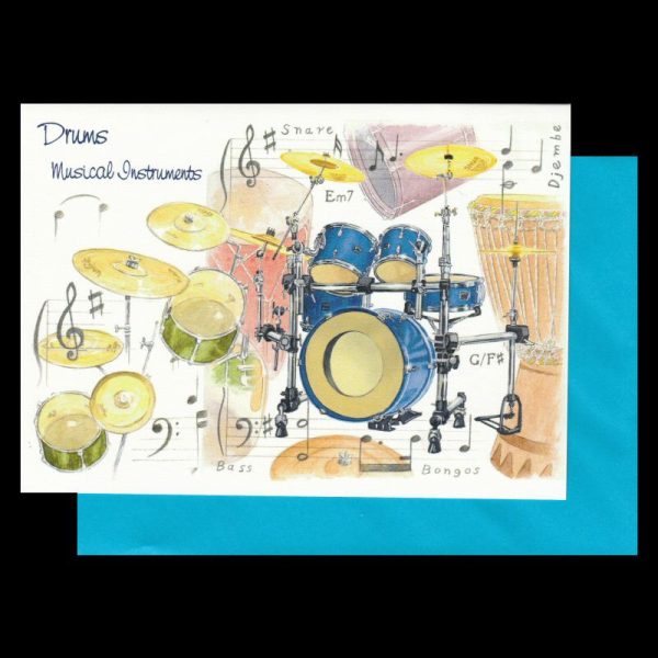 Drums Card Musical Instruments