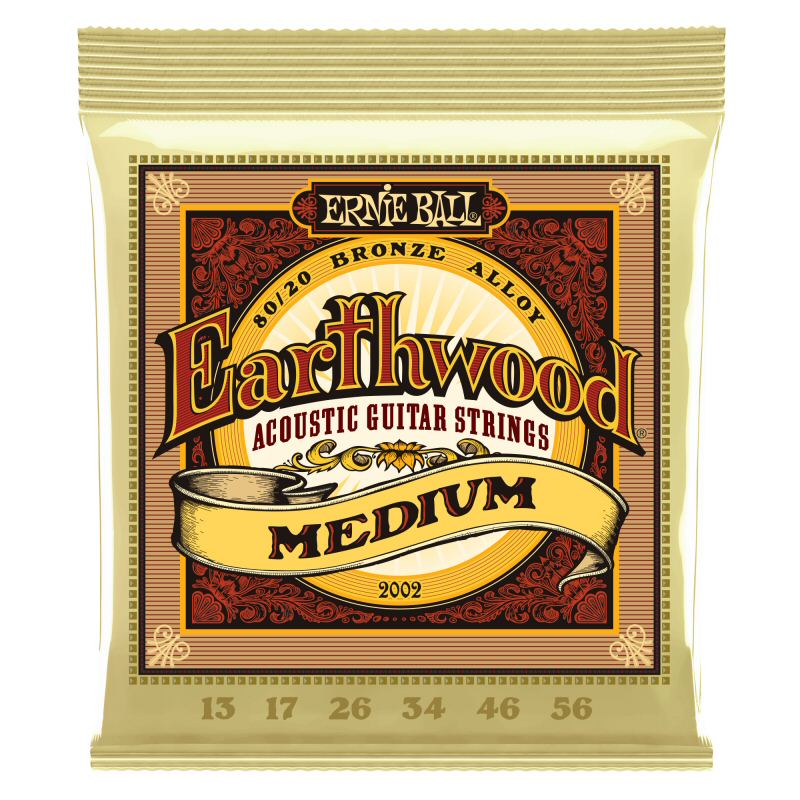 Ernie Ball Earthwood Acoustic Guitar Strings Medium 13-56