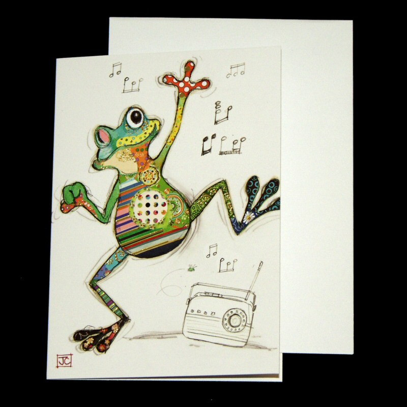 Dancing Freddy Frog Card