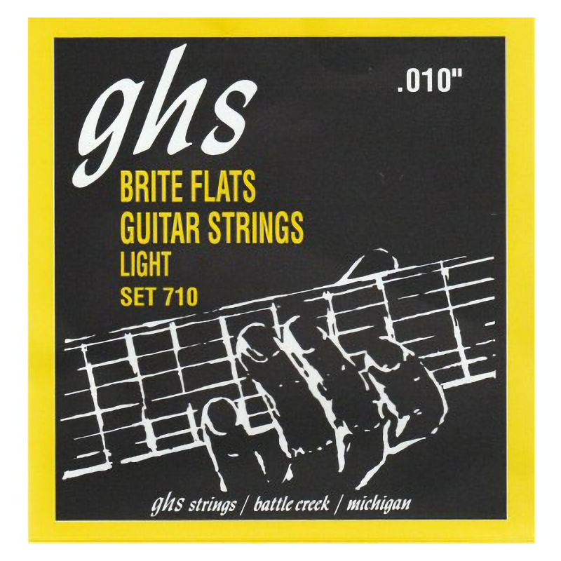 GHS Brite Flats Guitar Strings Light