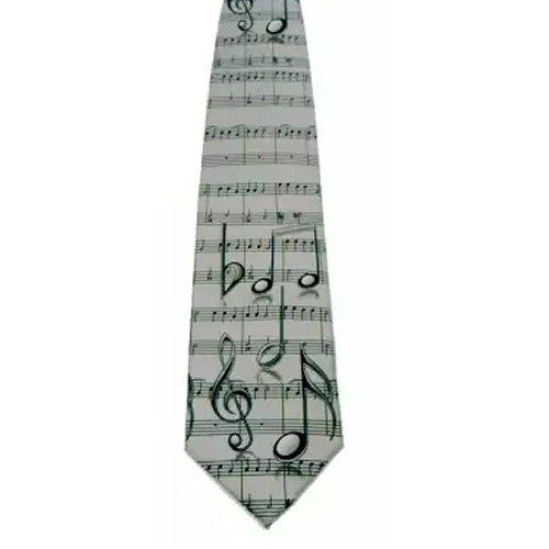 Grey Treble Clef and Note Tie