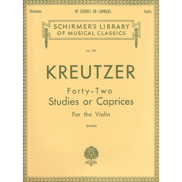 Kreutzer-42 Studies or Caprices For The Violin