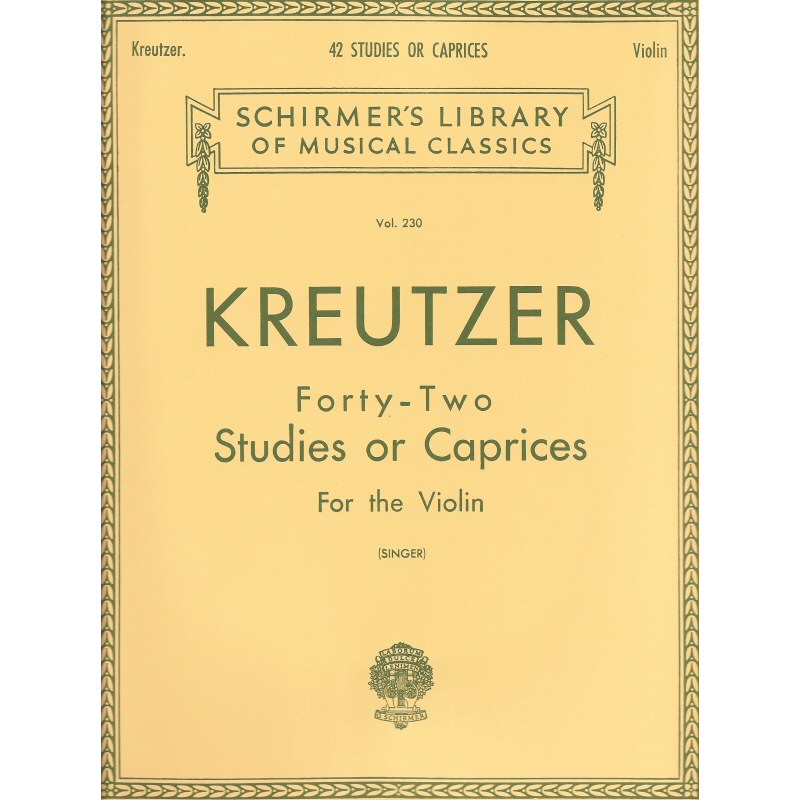 Kreutzer-42 Studies or Caprices For The Violin