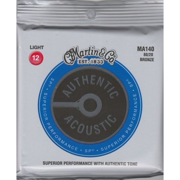 Martin MA140 Bronze Acoustic Guitar Strings Light