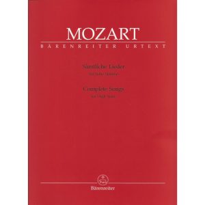 Mozart Complete Songs High Voice