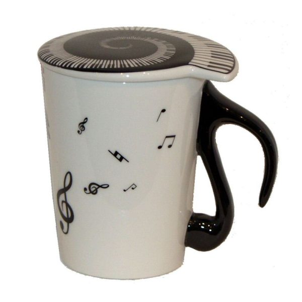 Music Notation Mug With Lid