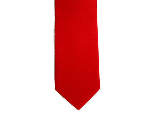 Plain Red Silk Tie