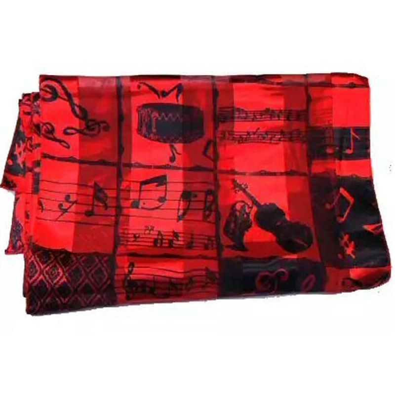 Red and Black Scarf Instruments Design