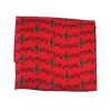 Red Handkerchief with Treble Clefs and Notes