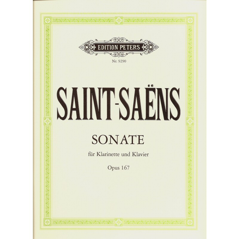 Saint-Saens Sonate fur Klarinette und Klavier Opus 167