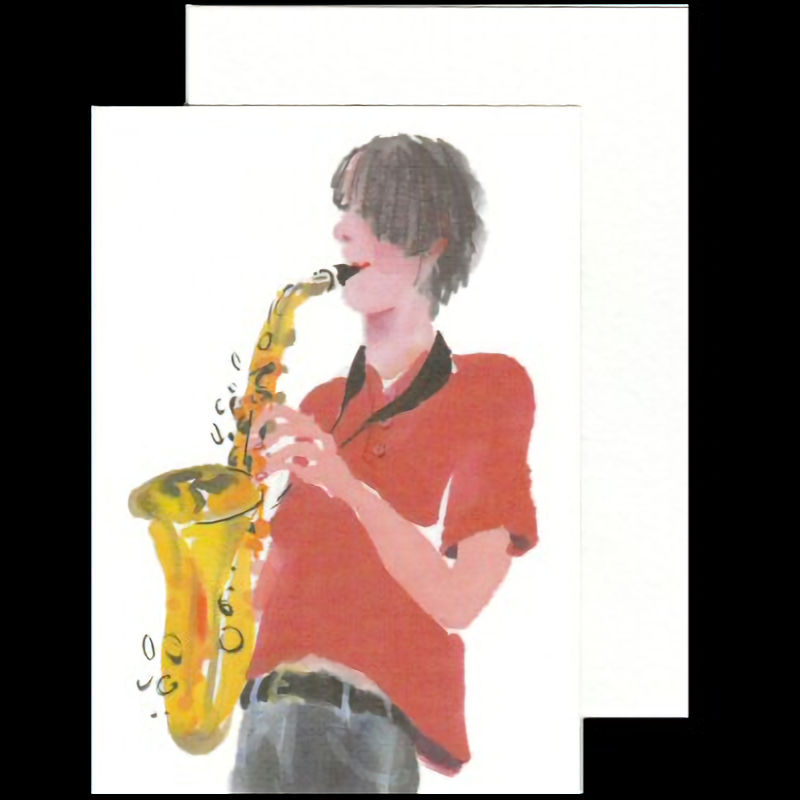 Saxophone Player Card
