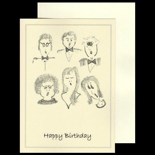 Singers Birthday Card