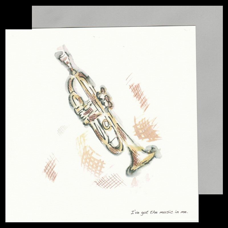 Trumpet Card