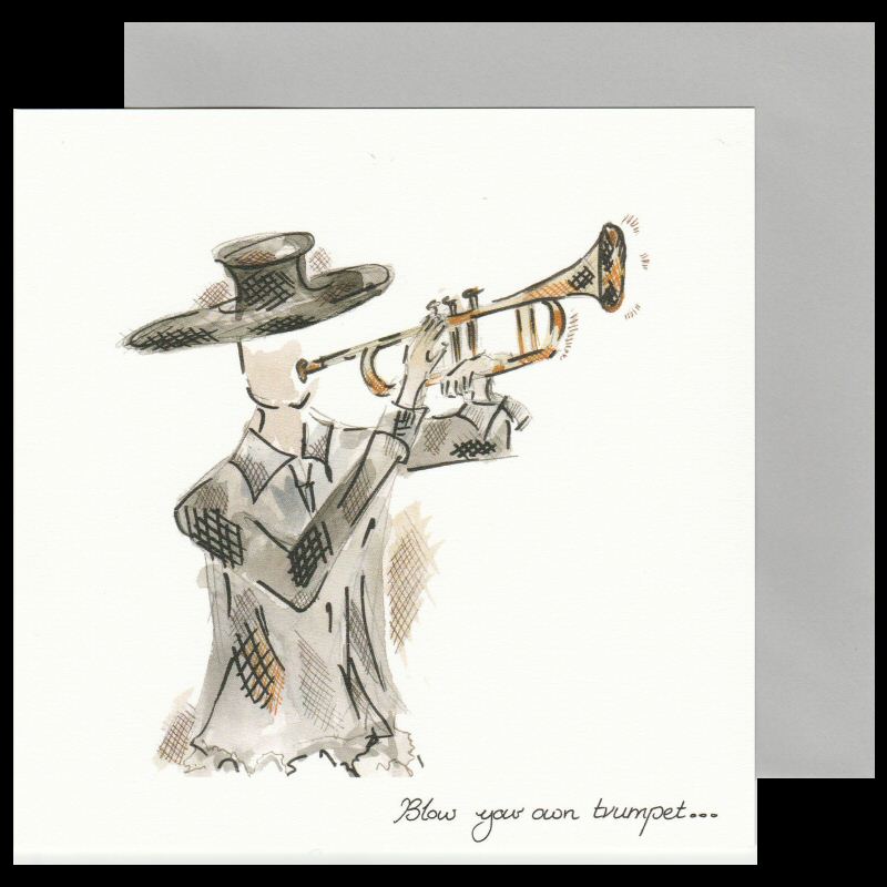 Trumpet Player Card