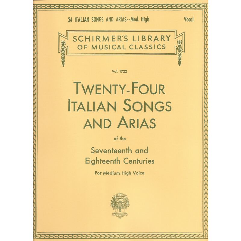Twenty Four Italian Songs and Arias (Medium High Voice)