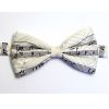 White Manuscript Design Bow Tie