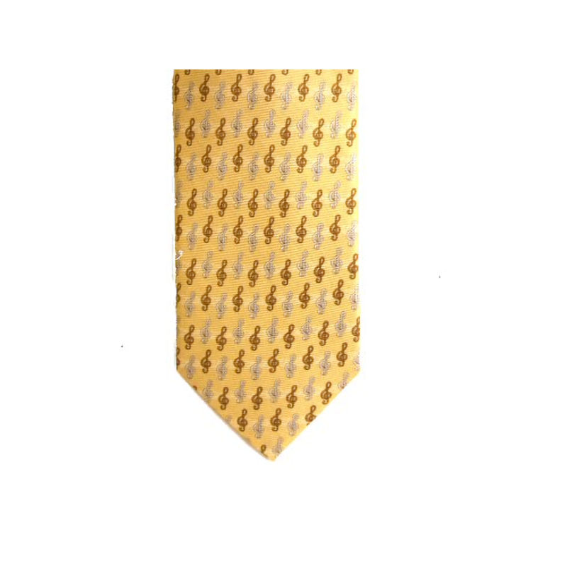 Yellow Tie Treble Clef Design