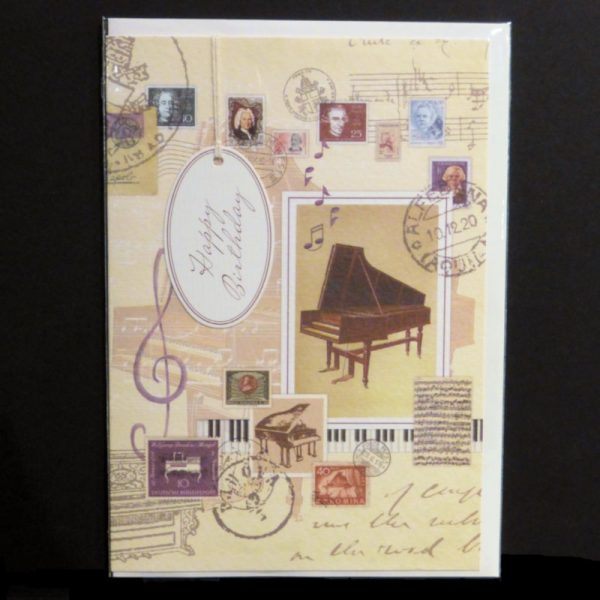 Bellini Piano Birthday Card