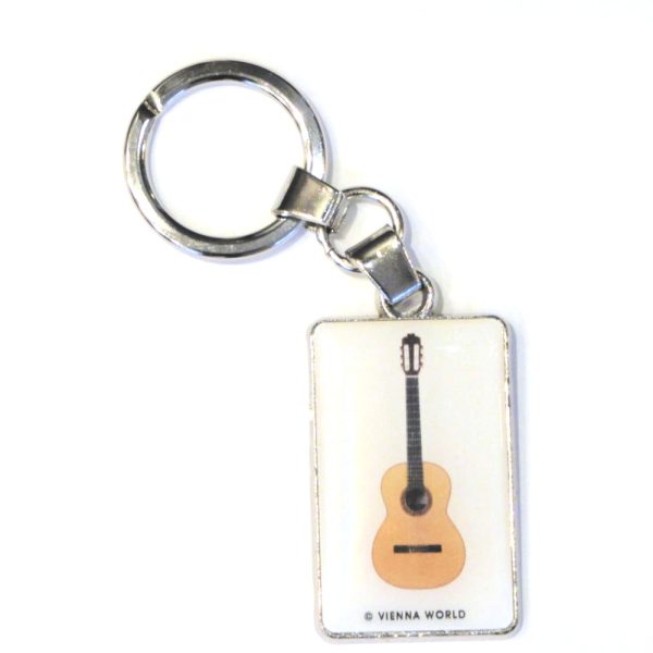 Classical Guitar Keyring Metal