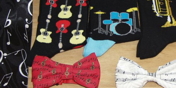 Music Clothing Accessories, Socks, Ties & Scarves