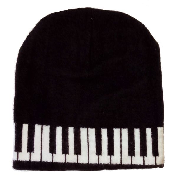 Piano Keyboard Design Beanie Hat